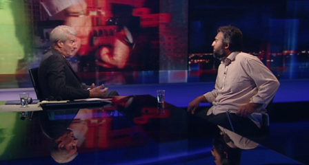 Omar Deghayes im Newsnight Studio